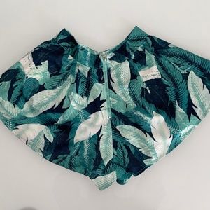 Palm Leaf Butterfly Shorts